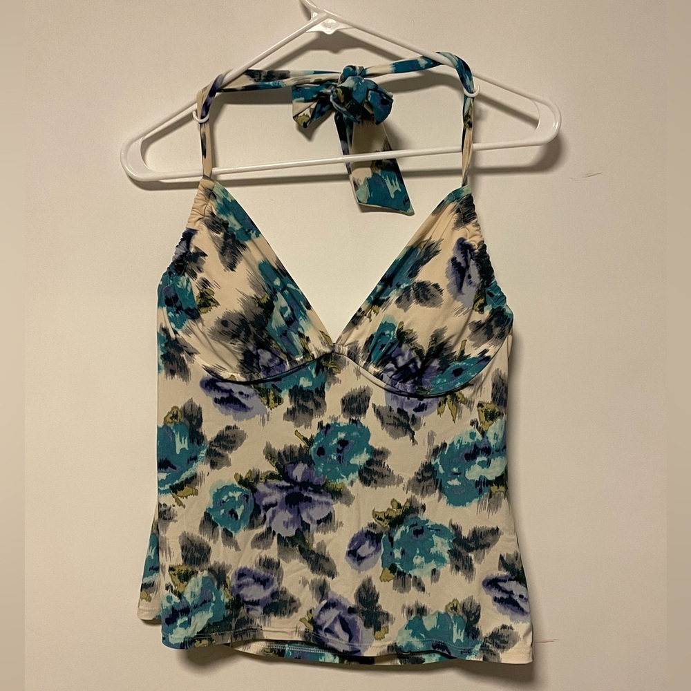 Land’s End Floral Tankini Top (underwire)